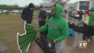 Mean Green Return To Happy UNT Campus Following Historic NCAA Tournament Victory