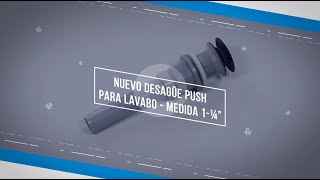 NUEVO Desagüe Push FV para lavabo - Te sorprenderá