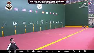 XXIII TORNEO INTERNACIONAL DE FRONTENIS Y PELOTA 2025 REAL CLUB ESPAÑA Frontón 1 (Dia 3)