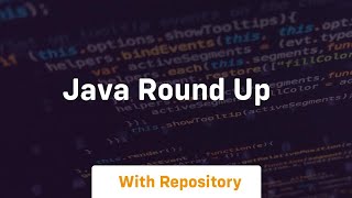 java round up