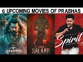 6 Upcoming Most Wanted Movies Of Prabhas | Salaar 2 | Kalki 2898AD 2 | Sprit | Kannappa