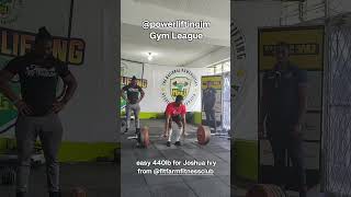 NPAJ GYM League 2024 Deadlift - Joshua Ivey( 440lbs) FitFarm