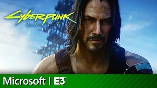 Cyberpunk 2077  Presentation with Keanu Reeves | Microsoft Xbox E3 2019
