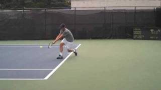 Andy Roddick Practicing Before Semifinals Legg Mason 2009