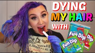 DYING MY HAIR WITH FUN DIP *CANDY*