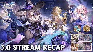 20 Pulls!! 4 Banners at the same time? Amazing QOL UPDATES! | Honkai Star Rail 3.0 Livestream Recap