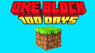 I Survived 100 Days In One Block Hardcore Minecraft Hindi