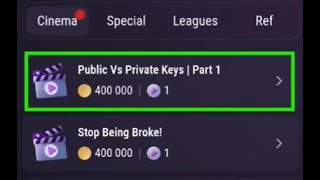 Public vs Private Keys Part 1 | TapSwap Code | Public vs Private Keys Part 1