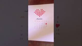 November calendar making with ❤|| satisfying and simple cool drawing ideas