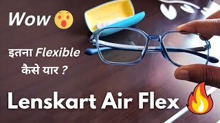 🔥 Lenskart Air Flex Blue Cut Eyeglass Review Hindi | New Stylish Frame Eyeglass