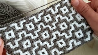 Amazing Easy Crochet Mosaic Knitting - Cok Güzel Mozaik Örgü Modeli