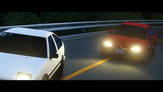 Initial D Blender Cinematic (Complete First Stage)