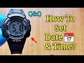 Q&Q Watch Time Settings | How To Set Time & Date On A Q&Q Digital Watch? M185