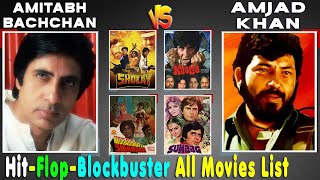 Amitabh Bachchan Vs Amjad Khan All Hit or Flop Movie list, Budget and Box Office Collection Analysis