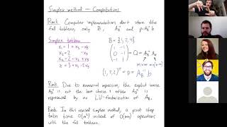 Linear Programming 22: The simplex method - Computational remarks