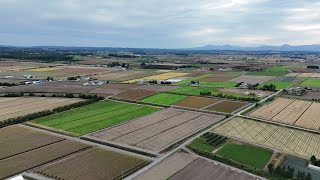 2024.09.24　由仁町の田園風景空撮