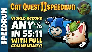 [Former WR] Any% in 55:11 with Commentary! | Cat Quest II Speedrun