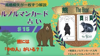 ルノルマンカード解説15・熊