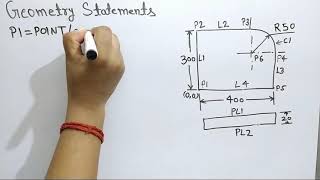 CNC//APT Programming//Geometry Statements #cncmilling