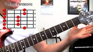 E Minor Pentatonic - Guitar Scale Lesson (Beginners First Step To Soloing)