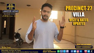 P27 Villa Visit \u0026 Rate Updates | Bahria Town Karachi | Ameer Admi Presentation