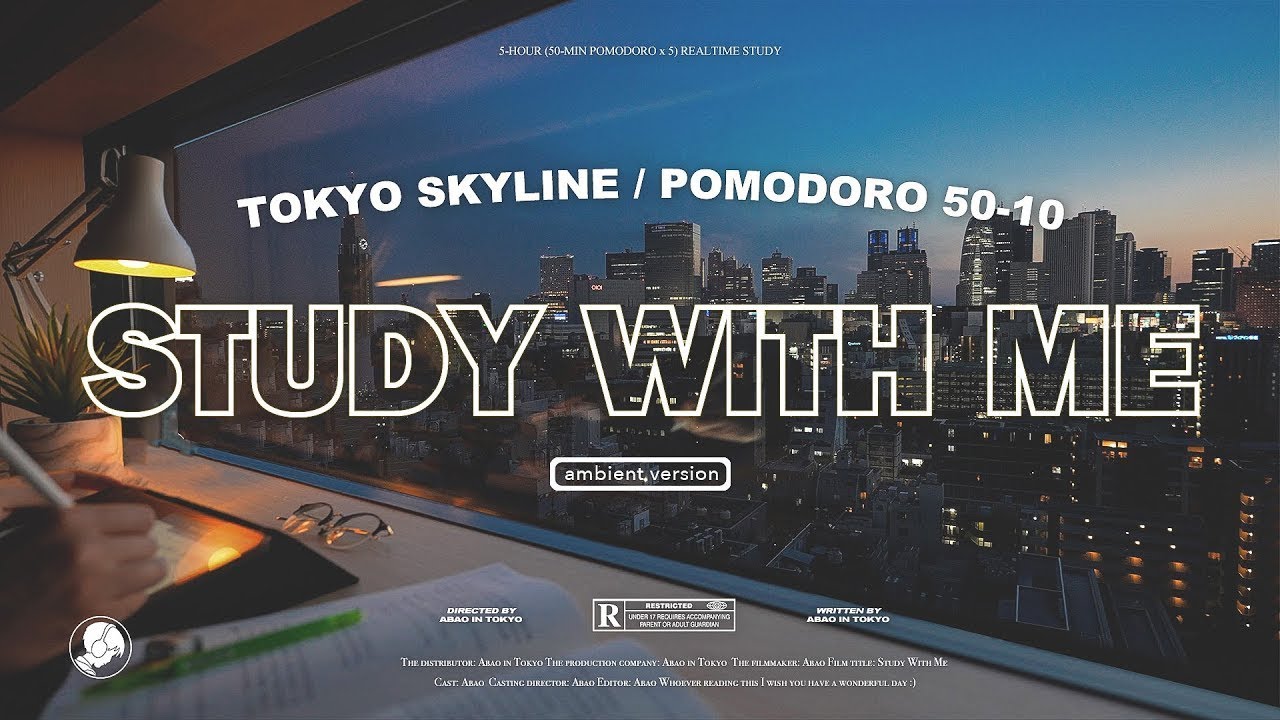 5 Hour Study With Me рџќѓ Ambient Ver Tokyo Skyline At Sunset