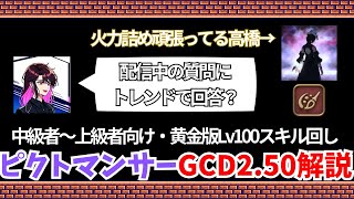 【黄金のレガシー】高橋に聞いてみた…ピクトマンサーGCD2.50スキル回し解説！！【FF14/配信切り抜き】