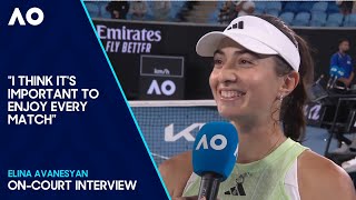 Elina Avanesyan On-Court Interview | Australian Open 2024 Second Round