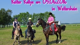 Reiter Rallye am 05.06.2016 in Weitershain mit Roxy