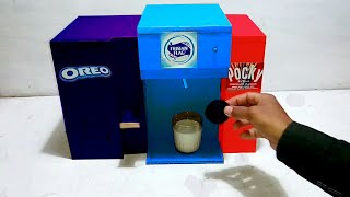 How to make oreo vending machines, milk and pocky chocolate