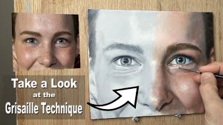 Oil Painting Tutorial | Grisaille Techniques. PORTRAIT STUDY For Beginners and onwards.