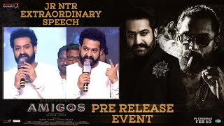 JR NTR Extraordinary Speech | Amigos Pre Release Event | Kalyan Ram | Ashika | Rajendra Reddy