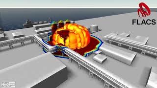 A Simulation of a Gas Explosion with FLACS-GasEx