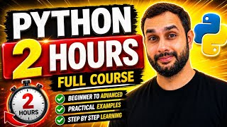 Python Full Course in 2 Hours 🔥 | Learn Python FAST for Beginners
