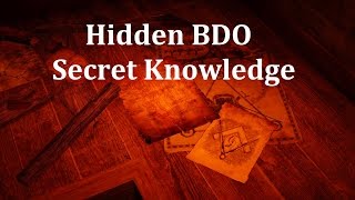 Hidden BDO: Secret Knowledge: Hexe Marie's Witch