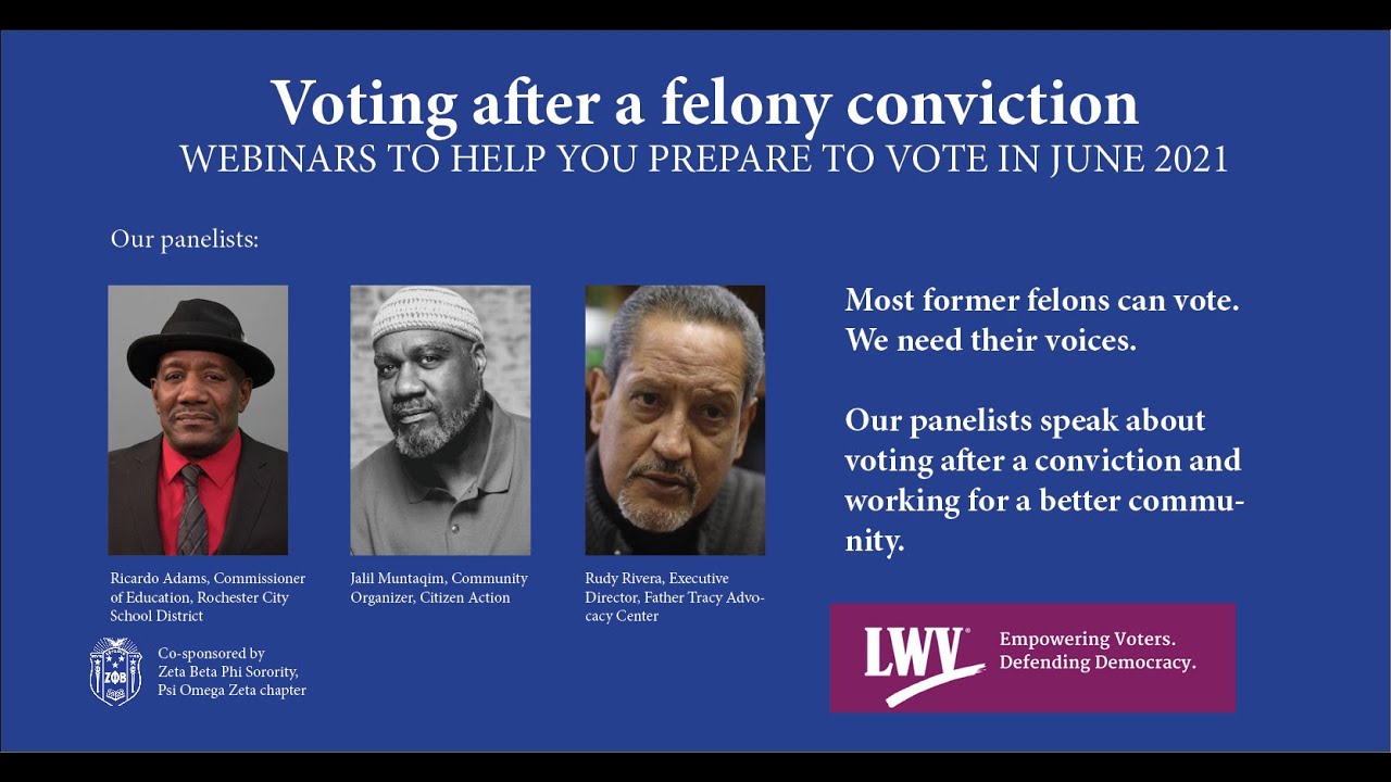 Voting Rights After A Felony Conviction - YouTube