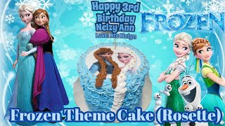 How To Make Elsa and Anna of Frozen Theme Cake Rosette