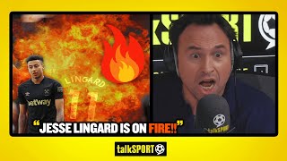 "JESSE LINGARD IS ON FIRE!!" Jason Cundy & Andy Goldstein praise the form of West Ham star!