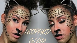 LEOPARD GLAM MAKEUP | kinkysweat