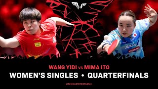 Wang Yidi vs Mima Ito | WS QF | Singapore Smash 2025