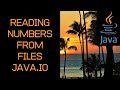Reading Numbers From A Text File With BufferedReader Java.IO Package - Beginner Java Tutorial