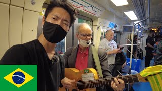 Japanese guy is IMPRESSED by the metro in São Paulo🇧🇷