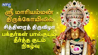 ஸ்ரீ மாரியம்மன் திருக்கோயிலில் சித்திரைத் திருவிழா - பக்தர்கள் பால்குடம் தீர்த்த குடம் நிகழ்வு...