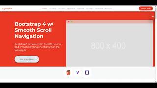 Bootstrap 4 generator example page