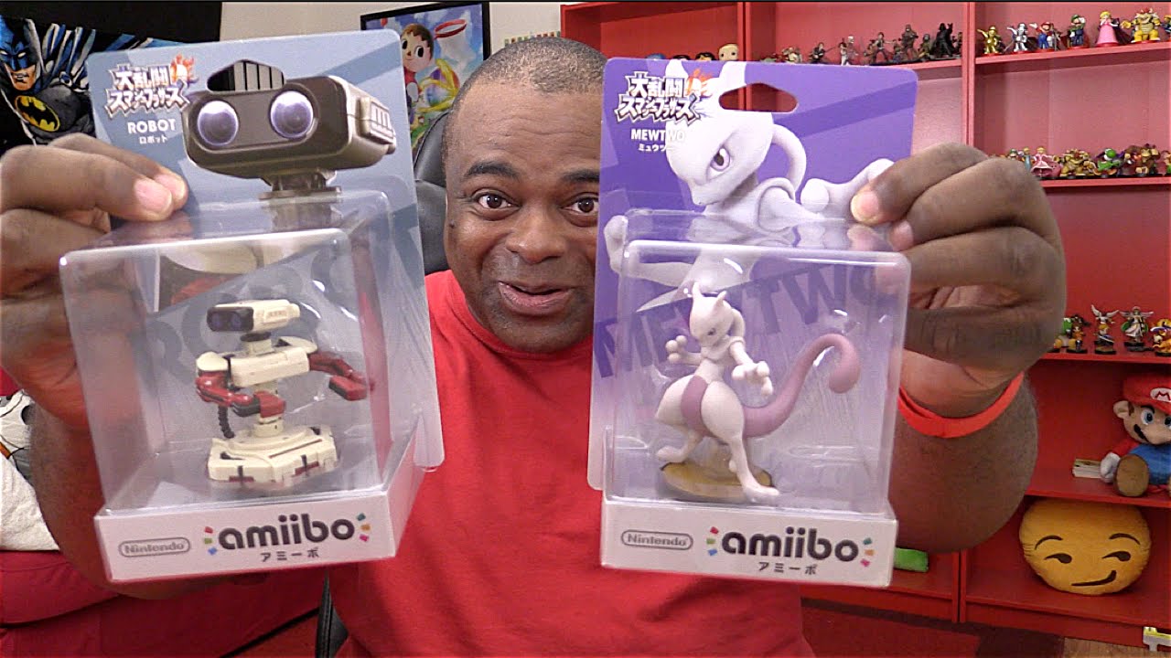 MEWTWO & FAMICOM R.O.B. AMIIBO UNBOXING! - YouTube