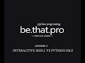 Python Tutorials For Beginners - Python Interactive Shell vs Python IDLE _ The Difference