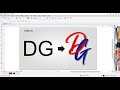 cara menggabungkan/menghubungkan tulisan - How to interlace text in coreldraw | Coreldraw Tutorial