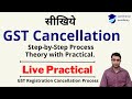 GST Registration Cancellation Process | जीएसटी रजिस्ट्रेशन को कैंसिल कैसे करें। @AcademyCommerce