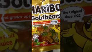 HARIBO COLOURFUL JELLY CANDIES WITH FRUIT JUICE #shorts #asmr #satisfying #youtubeshorts