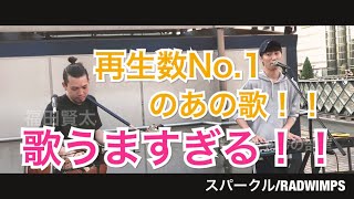 【再生数NO.1】立ち止まる歌声に注目！！スパークル/RADWIMPS（福田賢太\u0026平岡優也 05.05 新宿路上ライブ）